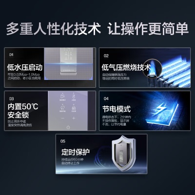 海尔（Haier）燃气热水器天然气水伺服恒温强排式APP智能节能洗澡即热磁化抑垢密闭稳燃舱FA320 FA320 智控风机 13升a2