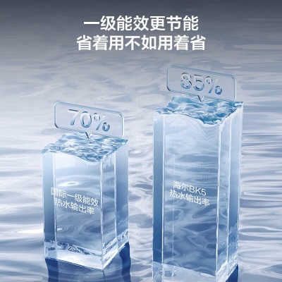 海尔（Haier）热水器电热水器旗舰纤薄扁桶家用3300W变频速热除氯小蓝瓶净水洗镁棒免更换内胆免清洗WIFI智控BK5 净滤小魔盒BK5a2