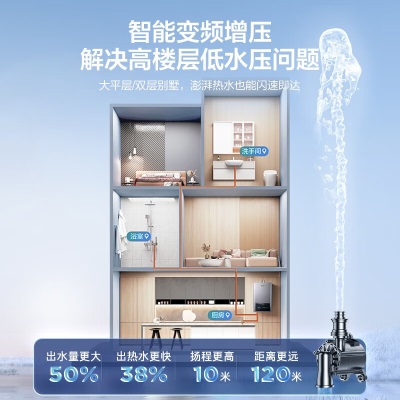 海尔（Haier）燃气热水器天然气双增压APP智能恒温家用零冷水节能强排式大屏 【水伺服零冷水】IDOL5a2