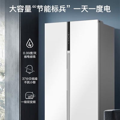 海尔（Haier）新品海尔冰箱大冷冻冰箱621升对开门大容量双开门一级变频节能干湿分储WIFI智控月莹白家用电冰箱 BCD-621WLHSS95W9U1a2