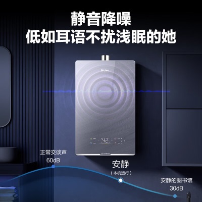 海尔（Haier）燃气热水器水伺服恒温16升三管零冷水家用天然气WIFI下置风机密闭稳燃舱洗澡KN5 16L【全能型旗舰】下置风机＋水伺服＋三管零冷水a2