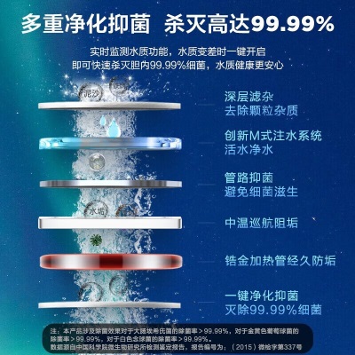 海尔（Haier）电热水器储水式扁桶机纤薄双胆变频速热一级能效双镁棒免更换家用卫生间a2a2