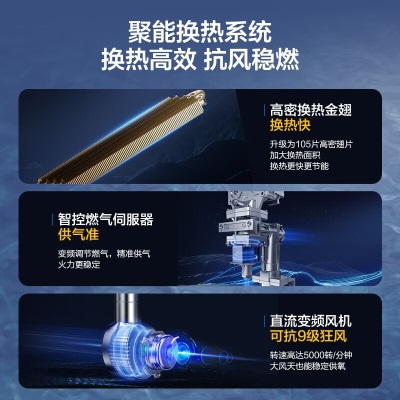 海尔（Haier）燃气热水器天然气双增压APP智能恒温家用零冷水节能强排式大屏 【水伺服零冷水】IDOL5a2