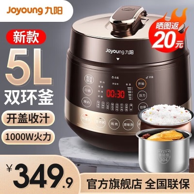 九阳（Joyoung） 电压力锅双电高压锅电饭煲胆球胆家用智能3-8人5L大容量a4