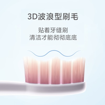 飞科（FLYCO） 电动牙刷头适用于FT7105、FT7205多角度清洁声波震动软毛刷头a10