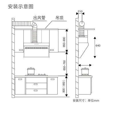 苏泊尔（SUPOR）油烟机侧吸式抽油烟机家用18立方大吸力吸排烟机厨房排烟机NJ12 家用油烟机 油烟机a7