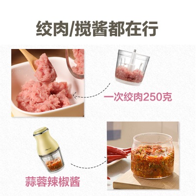 小熊（Bear） 辅食机绞肉机婴儿辅食机宝宝迷你电动家用多功能料理机 【推荐】0.6L细腻辅食a9