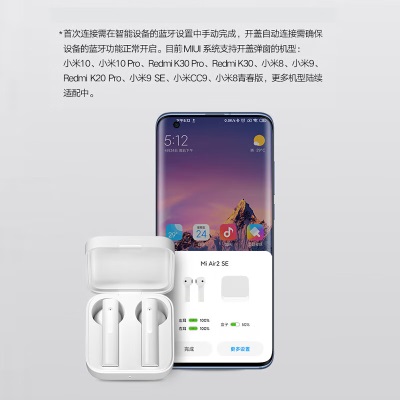 小米（MI） 小米 Air2 SE真无线蓝牙耳机 通话降噪 蓝牙耳机 迷你入耳式手机耳机 Air2 SEa11