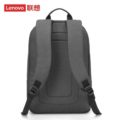 联想（Lenovo）笔记本电脑包双肩包15.6英寸大容量商务休闲旅行包书包 深灰色a13