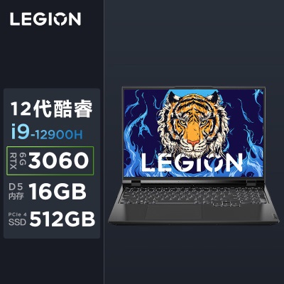 联想（Lenovo）拯救者Y9000X游戏笔记本电脑 16英寸轻薄电竞本(酷睿i5 16G 512GB RTX3050Tia13