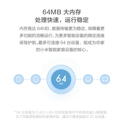 小米（MI）路由器4C(白色) 300M无线速率 智能家用路由器 安全稳定 WiFi无线穿墙a11
