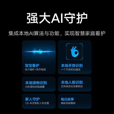 小米（MI） 小米智能摄像机2 AI增强版 家用监控摄像头 手机查看 360°全景 双频WiFi Xiaomi智能摄像机2 AI增强版a11