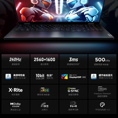 联想（Lenovo）拯救者R9000P 2023游戏笔记本电脑 16英寸专业电竞本(新R9-7945HX 16G 1T RTX4060显卡a13