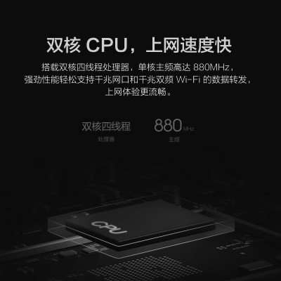 小米（MI）路由器4A千兆版 双核CPU 双千兆 双频无线速率 5G 家用智能路由器 【千兆双核】4A 千兆版a11