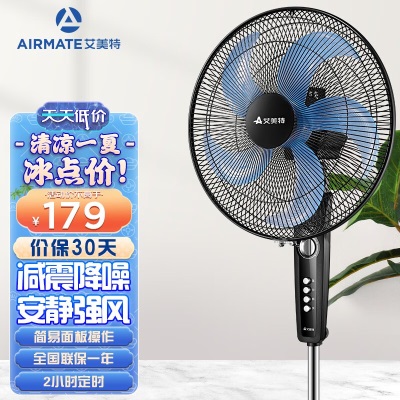 艾美特（AIRMATE） 电风扇落地扇家用电扇风扇节能省电台式大风量台扇a19