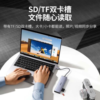 绿联 Type-C扩展坞USB-C拓展坞分线器HDMI转接头转换器适用苹果MacBook华为笔记本a22gg