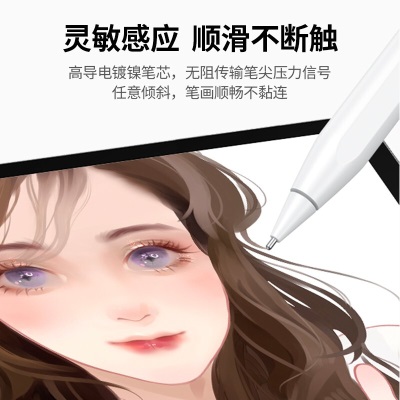 绿联（UGREEN） 针管笔尖适用于Apple Pencil笔尖改造1代2代替换苹果备用笔头金属耐磨 Pencil笔尖 1/2代通用【一枚装】a22gg