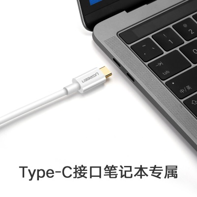 绿联（UGREEN） Type-C转DP转换器线转接头数据线Type-C转DisplayPort线 适用苹果MacBook华为手机投屏线白色1.5米a22gg