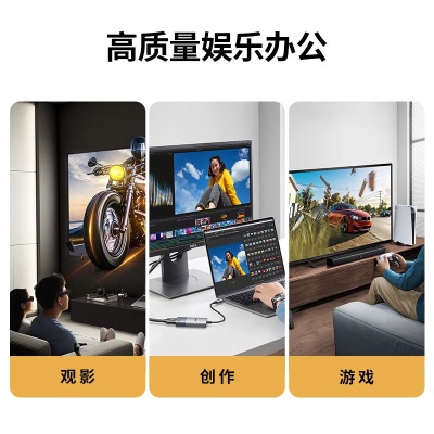 绿联（UGREEN） Type-C转HDMI2.1转换器线USB-C转接头转换器适用苹果Mac笔记本   8K60Hz/4K120Hz电视投屏拓展坞a22gg