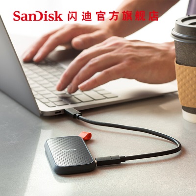 闪迪（SanDisk） Type-C接口小巧便携高速SSD移动固态硬盘E30存储USB3.2Gen2 高速读取520MB/Sa23p