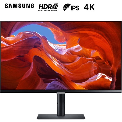 三星（SAMSUNG）27英寸 4K IPS HDR 10.7亿色  99% sRGB usb3.0  智慧爱眼 S80A 电脑显示器a26