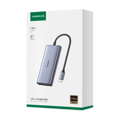 绿联 Type-C扩展坞转HDMI/VGA拓展坞USB3.0分线器苹果Mac华为笔记本平板手机转换器a22gg