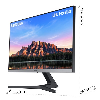 三星（SAMSUNG）28英寸 IPS 4K  HDR10  10.7亿色 设计制图 三面窄边框 FreeSync 高清电脑显示器a26