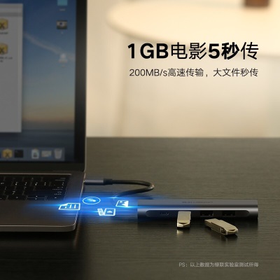 绿联（UGREEN） Type-C扩展坞USB3.0分线器转换器拓展坞适用苹果电脑MacBook配件 Micro USB供电款a22gg