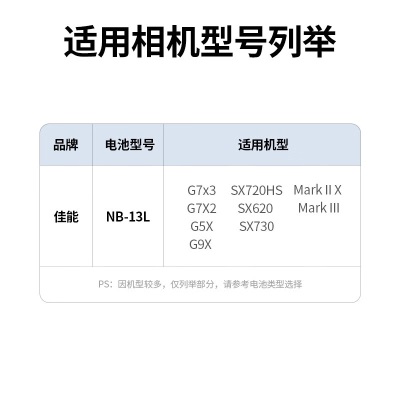 绿联 相机电池NB-13L适用佳能EOSG7X3 G7X2 G9X SX720HS单反微单相机a22gg