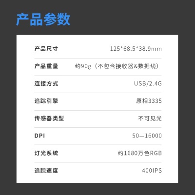 雷柏（Rapoo） V200W双模无线游戏鼠标 电竞RGB背光9键可编程 绝地求生LOL宏编辑有线鼠标a28