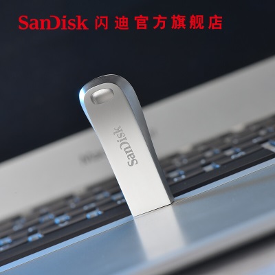 闪迪（SanDisk） USB3.1高速U盘CZ74酷奂512G银色金属外壳设计电脑办公大容量优盘 高速读取400MB/S 512Ga23p