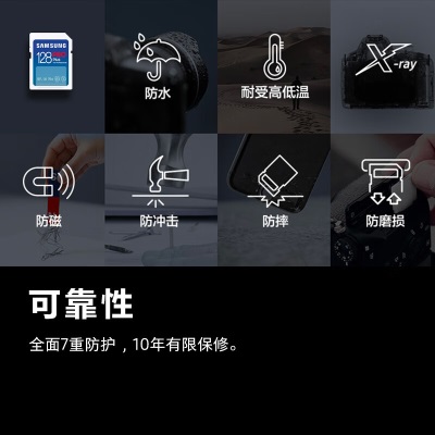 三星（SAMSUNG）128G SD存储卡Pro Plus U3 V30 读速至高180MB/s SD卡PRO PLUS读速180MB/s 128Ga25