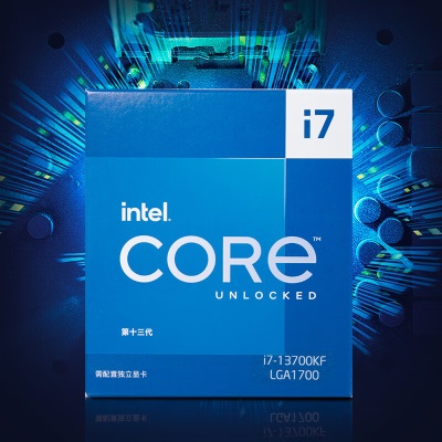 英特尔(Intel)  i7-13700KF 13代 酷睿 处理器 16核24线程 睿频至高可达5.4Ghz 30M三级缓存a27k