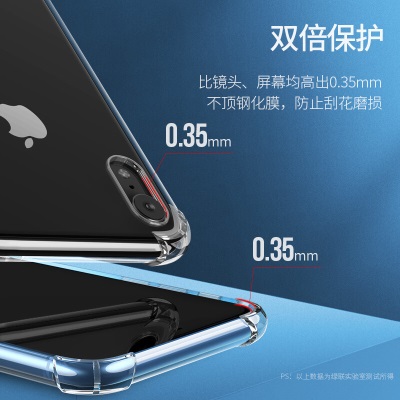 绿联 苹果XR透明手机壳 适用iPhone XR手机全包边气囊防摔保护套超薄软壳 iphone XR气囊手机壳【软壳】a22gg