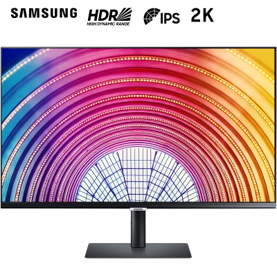 三星（SAMSUNG）23.8英寸 2K IPS 75Hz FreeSync HDR10 10.7亿色 旋转升降 电脑显示器a26