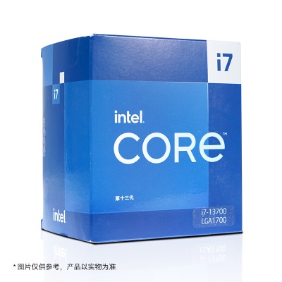 英特尔(Intel) i7-13700 13代 酷睿 处理器 16核24线程 睿频至高可达5.2Ghz 30M三级缓存a27k