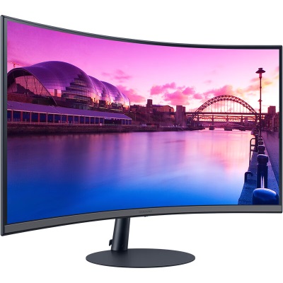 三星（SAMSUNG）27英寸 FHD 75Hz 1000R曲面  内置音箱 低蓝光不闪屏认证 FreeSync 电脑办公显示器a26