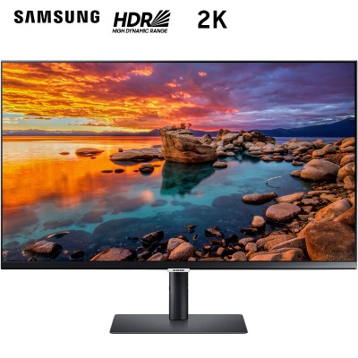 三星（SAMSUNG）32英寸 2K 75Hz FreeSync HDR Type-c 90w 旋转升降 高清电脑显示器a26