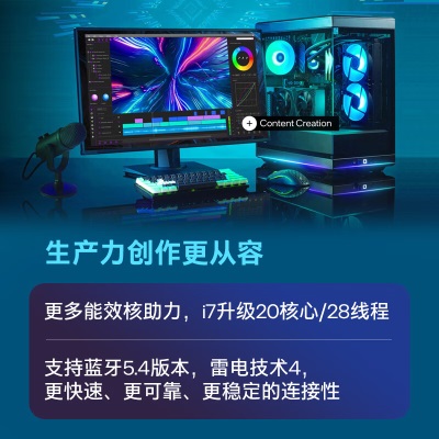 英特尔(Intel) i7-14700KF 酷睿14代 处理器 20核28线程 睿频至高可达5.6Ghz 33M三级缓存a27k