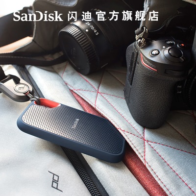 闪迪（SanDisk） Type-C接口NVMe高速SSD移动固态硬盘E61存储USB3.2Gen2 高速读取1050MB/Sa23p