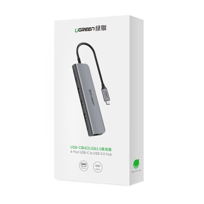 绿联（UGREEN） Type-C扩展坞USB3.0分线器转换器拓展坞适用苹果电脑MacBook配件 Micro USB供电款a22gg