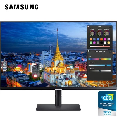 三星（SAMSUNG）27英寸 4K IPS 彩通认证 专业设计显示器 HDR400 Type-C 90w 2022CES奖项  S80PBa26