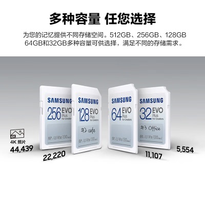 三星（SAMSUNG）64GB SD存储卡EVO Plusa25