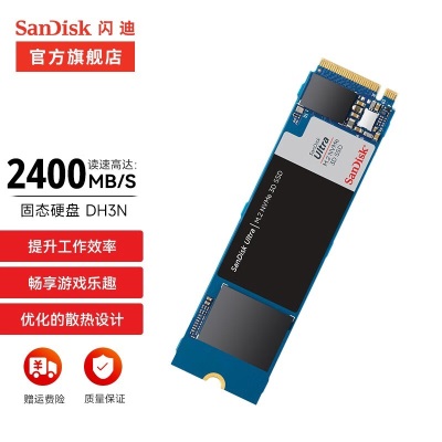 闪迪（SanDisk） 高速闪迪SSD固态硬盘M.2接口(NVMe协议)笔记本台式硬盘a23p