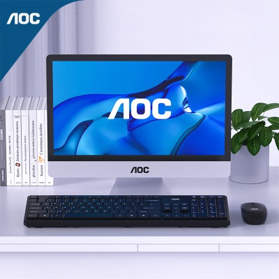 AOC KM200 无线键鼠套装 键盘鼠标套装 巧克力键盘 商务办公家用键盘 笔记本台式电脑通用a29