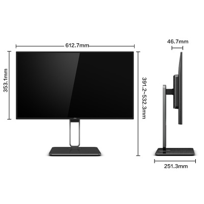 AOC电脑显示器 27英寸4K高清 90W type-c NanoIPS硬屏 HDR400a29