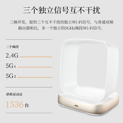 TP-LINK【盛世系列】AX11000三频Wi-Fi6无线路由器 智能游戏万兆路由Mesha31