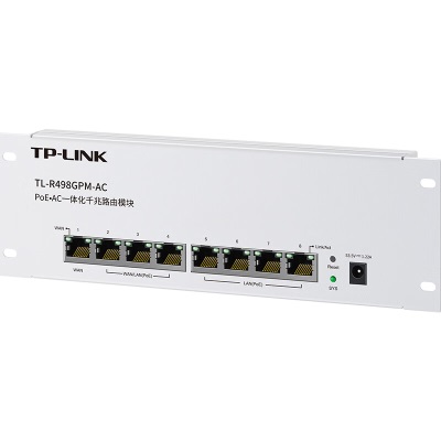 TP-LINK 千兆8口一体化路由模块 7口支持PoE 内置AC管理AP 多WAN口宽带叠加 支持APP管理a31