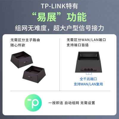 TP-LINK AX6000双频全千兆无线路由器 6000M速率 WiFi6高速网络 穿墙 家用智能 游戏路由a31