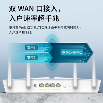 TP-LINK 大道AX3000满血WiFi6千兆无线路由器 5G双频 Mesh 3000M无线速率 支持双宽带接入a31